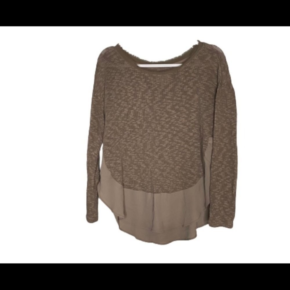 Deletta Anthropologie Nubby Sweater in Taupe